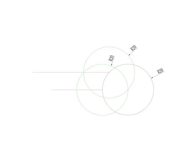cad相切相切半径是反方向了怎么处理？