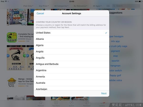 ipad怎么注册外国的id