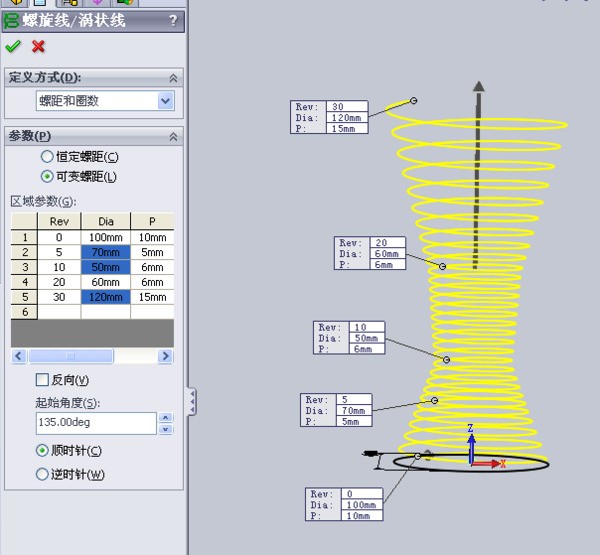 cad螺旋线肿么画