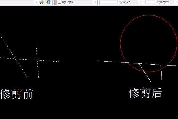 CAD中怎么剪切多线中相交后多余的线段.谢