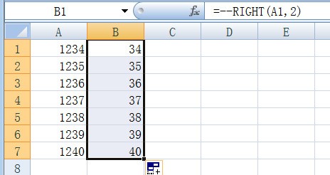 怎么将exc来自el单元格中一部分数据提取到另一单元格？