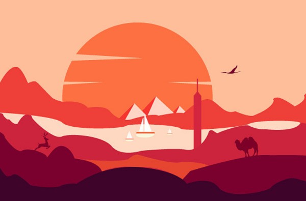 ps图形怎么旋转成一圈