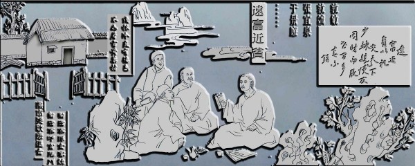 请问，这种友春出友知尼艺结全整线稿怎么用PS或者3D做成浮雕效果图？