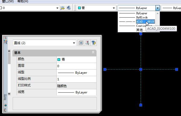 CAD中，来自中心线显示不清楚