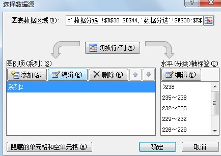EXCEL 自动生成的柱图横坐标显示为123456等，怎么将123456数字替换为中入杀能息文文字说明，如1我想改为星