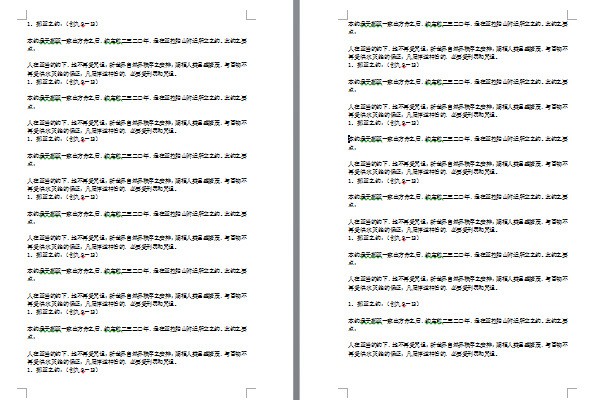 word页面设定怎样弄才能横向、纵向混排？
