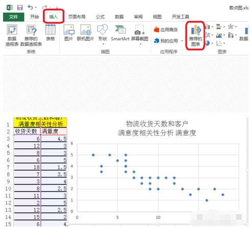 怎么在excel中xy散点图显示两条曲线交叉点的坐标？