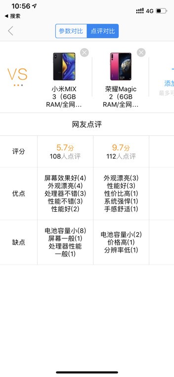 请问一下，荣耀魔术二和小米mix3买哪个更好？