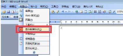 怎样去除Word文档里的静止光标