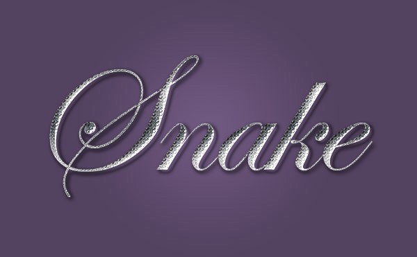 利用PS自制图案制作金属纹理文字