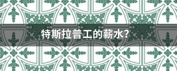 特斯拉招聘普工肿么报名