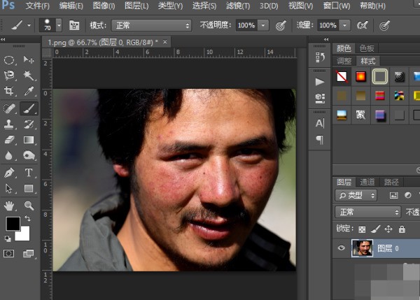 请问用PS肿么使图片柔化?