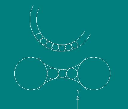 cad怎么样画圆与两曲线相切垂积并？