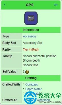 泰拉瑞亚GPS坐标定位仪攻略