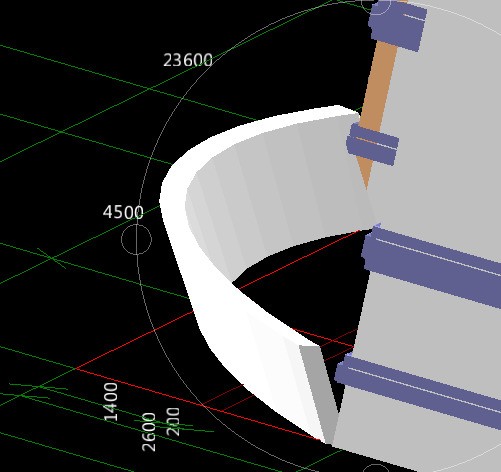 广联达从外向里的弧形墙或斜柱肿么画，来自如下图，墙（柱）顶与墙(360问答柱）底不在同一坐标。