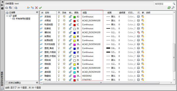 AUTOCAD中双点划线的线型应是什么