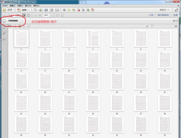 Adobe PDF 怎么样能像ppt一样屏幕下看整个幻灯片的缩略图?