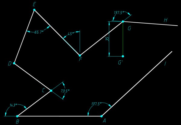 CAD中怎么在两条不平行线之间画一条已知长度的线