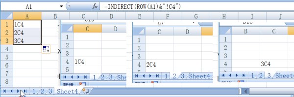 肿么将工作表中A1-A100的数据快速填充到sheet1A1,sheet2A1,sheet3A1......sheet100A1中?
