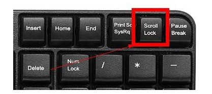 怎么用键盘左右键控制exce来自l表格中的格子左右移动?