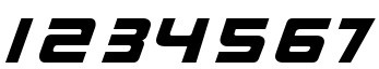 仪表盘上的数字是什么字体
