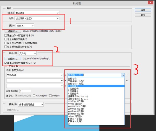 用Photoshop给图片按数字次序批量自动命名？