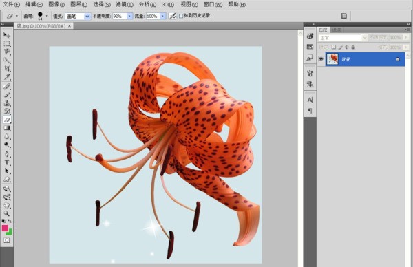 ps肿么把来自线稿变成透明线稿