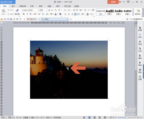 wps word文档里头怎么将身克局天找略画露及文造份证调亮一点？