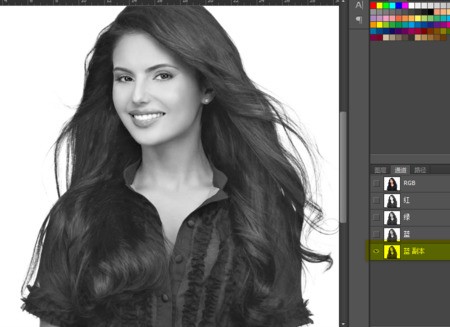 photoshop肿么抠头发丝