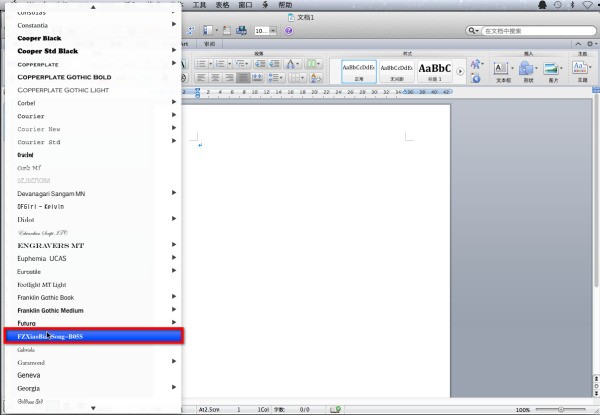 求助，在mac上怎么给microsoft office for mac增大新字体？好人帮个忙吧