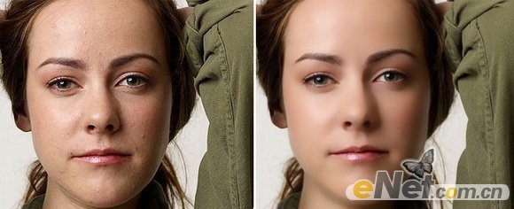 PhotoShop简单的人像皮肤修饰(磨皮)的两种方法初學者教程