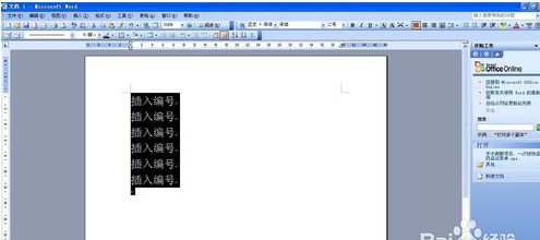 带有圆圈的序来自号肿么打进word
