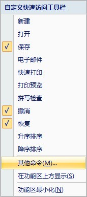 wps专业版，选项内没有快速访问工具设定