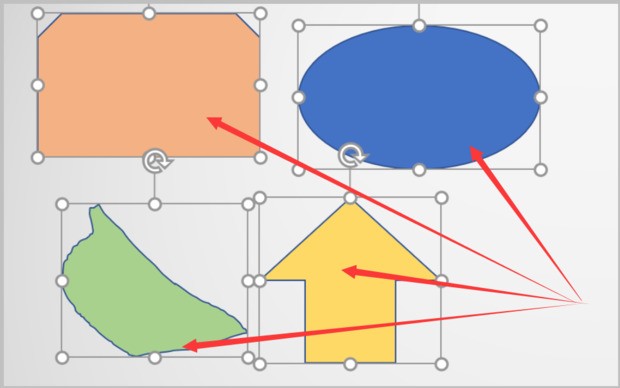 如何将4张图片一起插入到一张PPT中，相片大小设置在哪里设置？