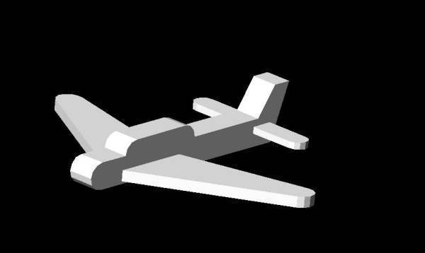 Auto CAD 飞机三维图