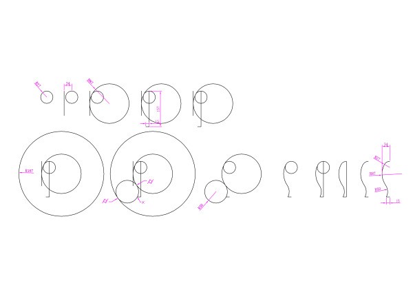 CAD中怎么样复制来自轮廓线里的图