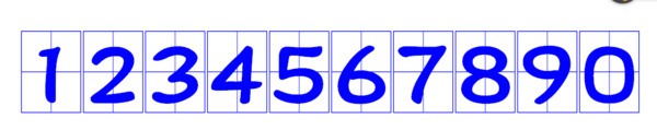 用特互言田字格本写1一10的数字正确规格怎么样写