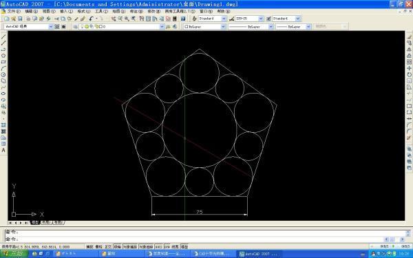 CAD十字光标横光标是斜的怎麼回事,还请各路神人指教
