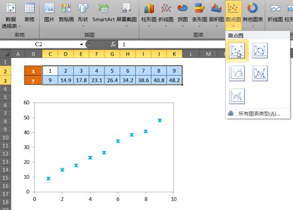 在EXCEL中怎么样将图中两条线进行线性拟合