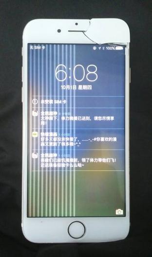 Iphone6屏幕里头一半竖线花屏，花屏的那一半不能用不花屏的一半能用，但打开一分钟内就会慢慢黑掉