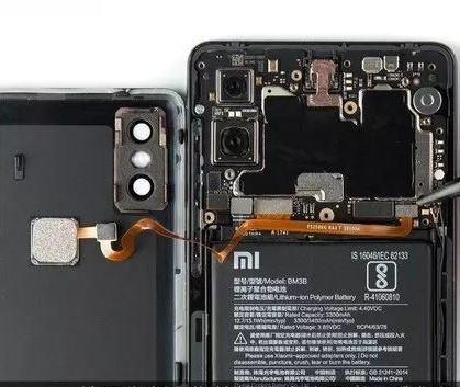 小米mix2s侧键肿么拆