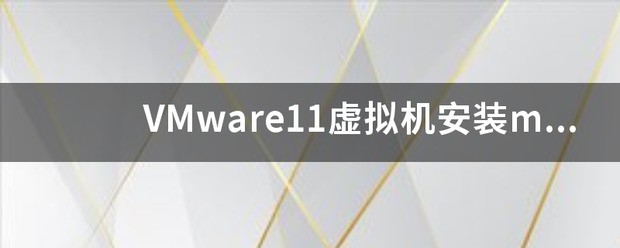MAC系统Vmware11装XP虚拟机时怎么进入BIOS