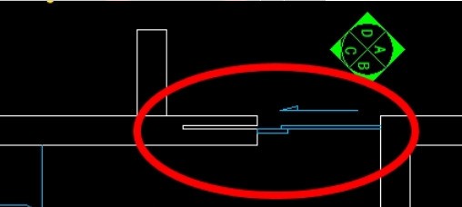 CAD室内推拉门怎么表明 ？
