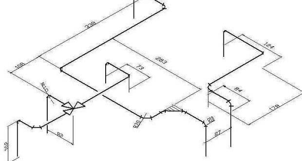 谁会画管道单线图来自……主要是立管不会画～