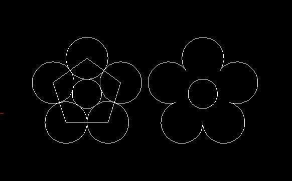 cad2007的一道画花瓣的题