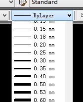 auto cad 2016怎样设置线宽