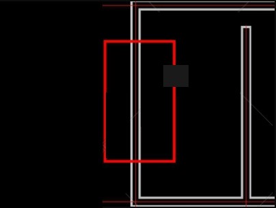 平面图中落地窗式玻璃推拉门的画法画法