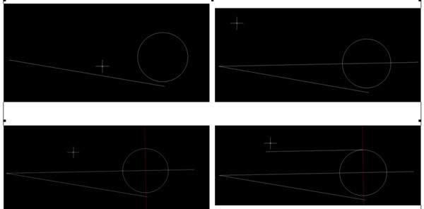 CAD圆内和直线相切画圆,