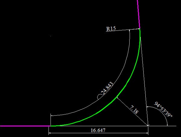 用cad设计道路中T、E、R分别代表什么？