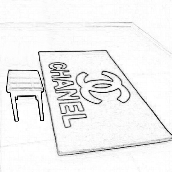 PS里肿么把这来自个图片的黑色线条换成白色